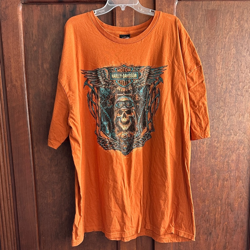 Harley-Davidson Bold Orange Skull Tee